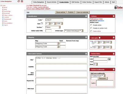 create article sreenshot